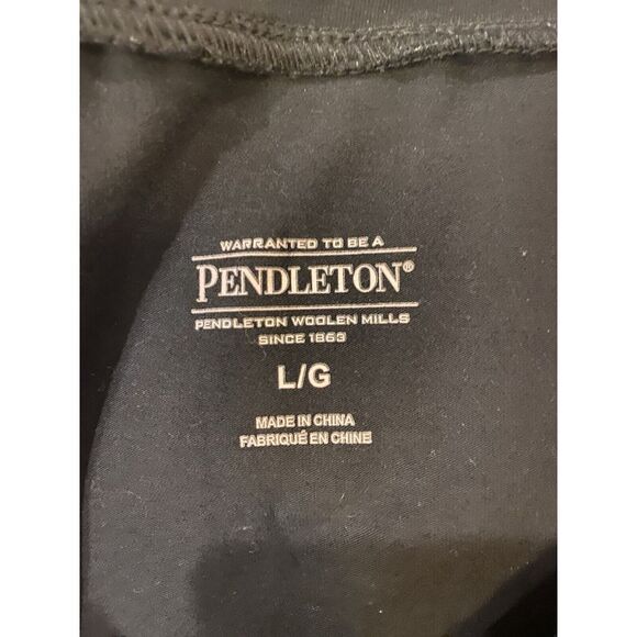 Pendleton Women's Black Long-Sleeve Crew Neck Cotton T-Shirt Size Large EUC - Picture 4 of 7